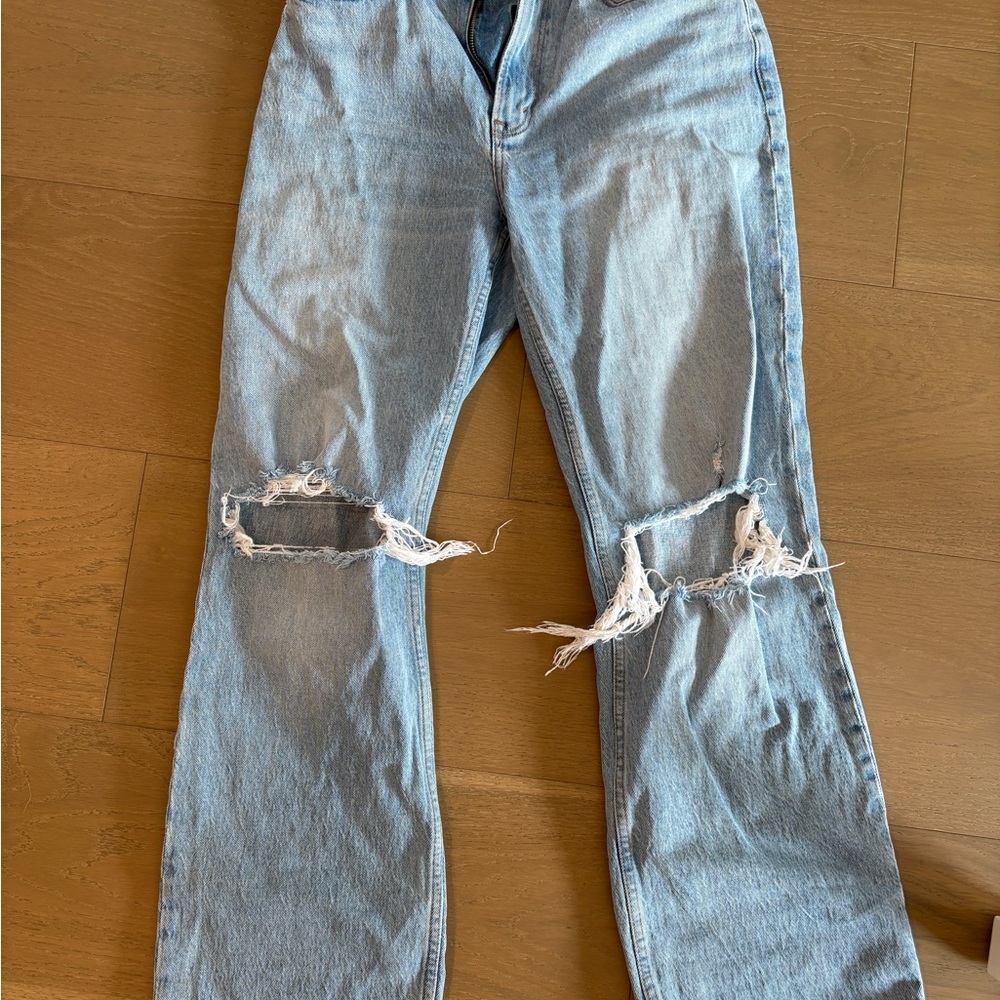 Light Blue Distressed Jeans
